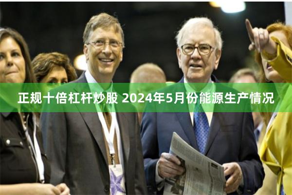 正规十倍杠杆炒股 2024年5月份能源生产情况