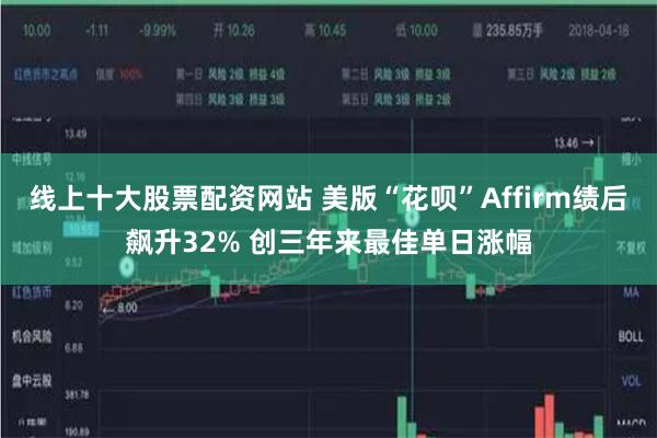 线上十大股票配资网站 美版“花呗”Affirm绩后飙升32% 创三年来最佳单日涨幅