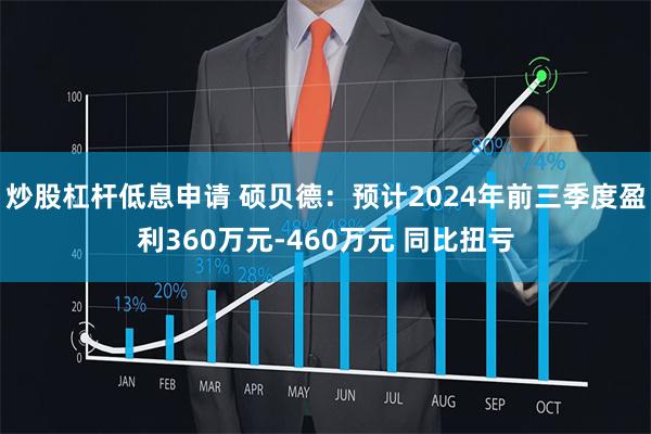 炒股杠杆低息申请 硕贝德：预计2024年前三季度盈利360万元-460万元 同比扭亏